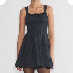 Sunday Best Black Textured Dress